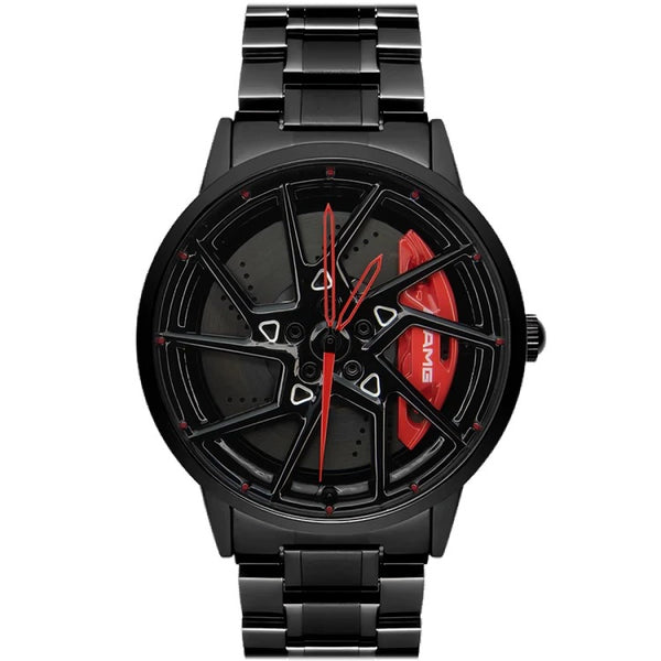 AMG Petronas C45 non-spinning watch with wheel-inspired dial
