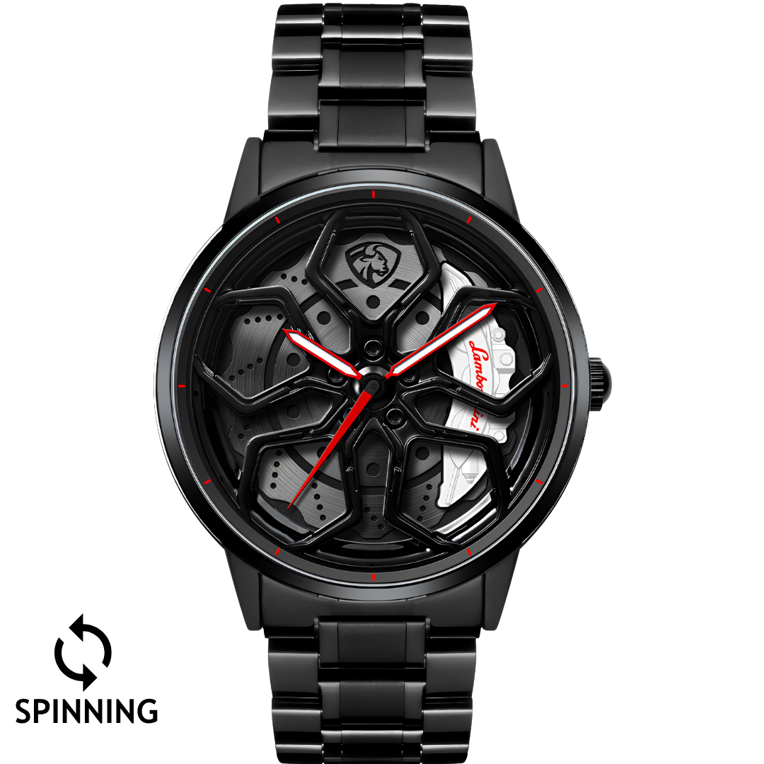 Huracan Lamborghini wheel watch - White