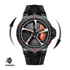 Wheel rim watches for car enthusiasts 